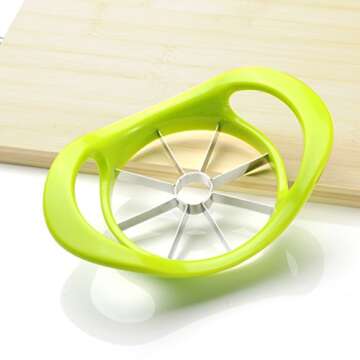 Apple Slicer and Corer, Richard var Large 4-1/4" Diameter, 8 Sharp Stainless Steel Blades