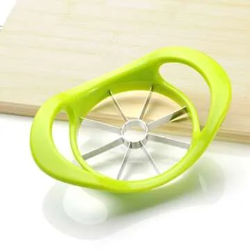 Apple Slicer and Corer, Richard var Large 4-1/4" Diameter, 8 Sharp Stainless Steel Blades