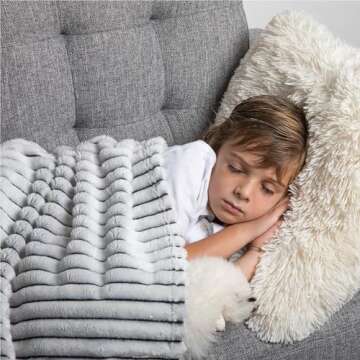 GO Premium Plush Throw Blanket - Hypoallergenic & Cozy