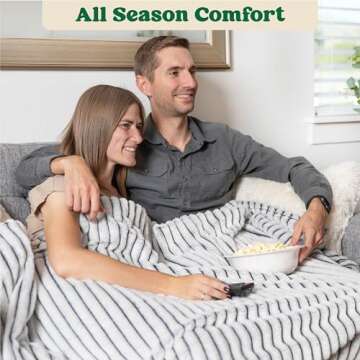 GO Premium Plush Throw Blanket - Hypoallergenic & Cozy
