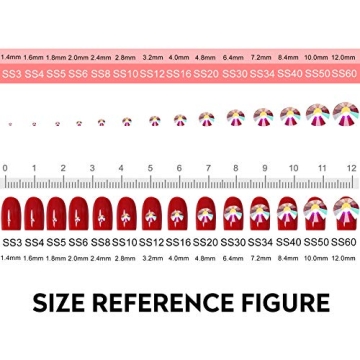 Jollin 1440pcs Rhinestones for Crafting and Design