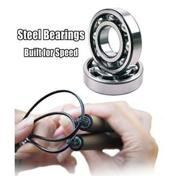 Survival and Cross Jump Rope - Boxing - Mixed Martial Arts - Fitness Training - Speed Adjustable - Sold by FMS International