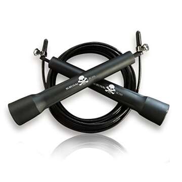 Survival and Cross Jump Rope - Boxing - Mixed Martial Arts - Fitness Training - Speed Adjustable - Sold by FMS International