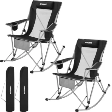 FUNDANGO Rocking Camping Chair - Foldable & Portable for Any Adventure