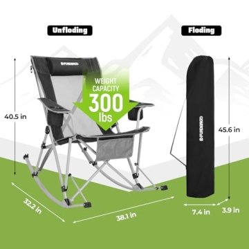 Comfortable FUNDANGO Rocking Camping Chair for Outdoor Lovers
