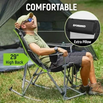 Comfortable FUNDANGO Rocking Camping Chair for Outdoor Lovers