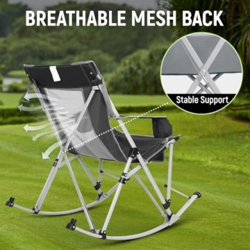 Comfortable FUNDANGO Rocking Camping Chair for Outdoor Lovers
