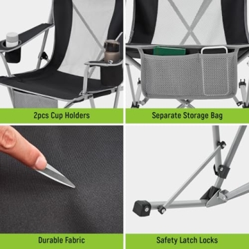 Comfortable FUNDANGO Rocking Camping Chair for Outdoor Lovers