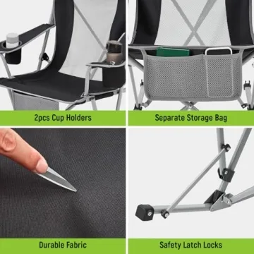Comfortable FUNDANGO Rocking Camping Chair for Outdoor Lovers