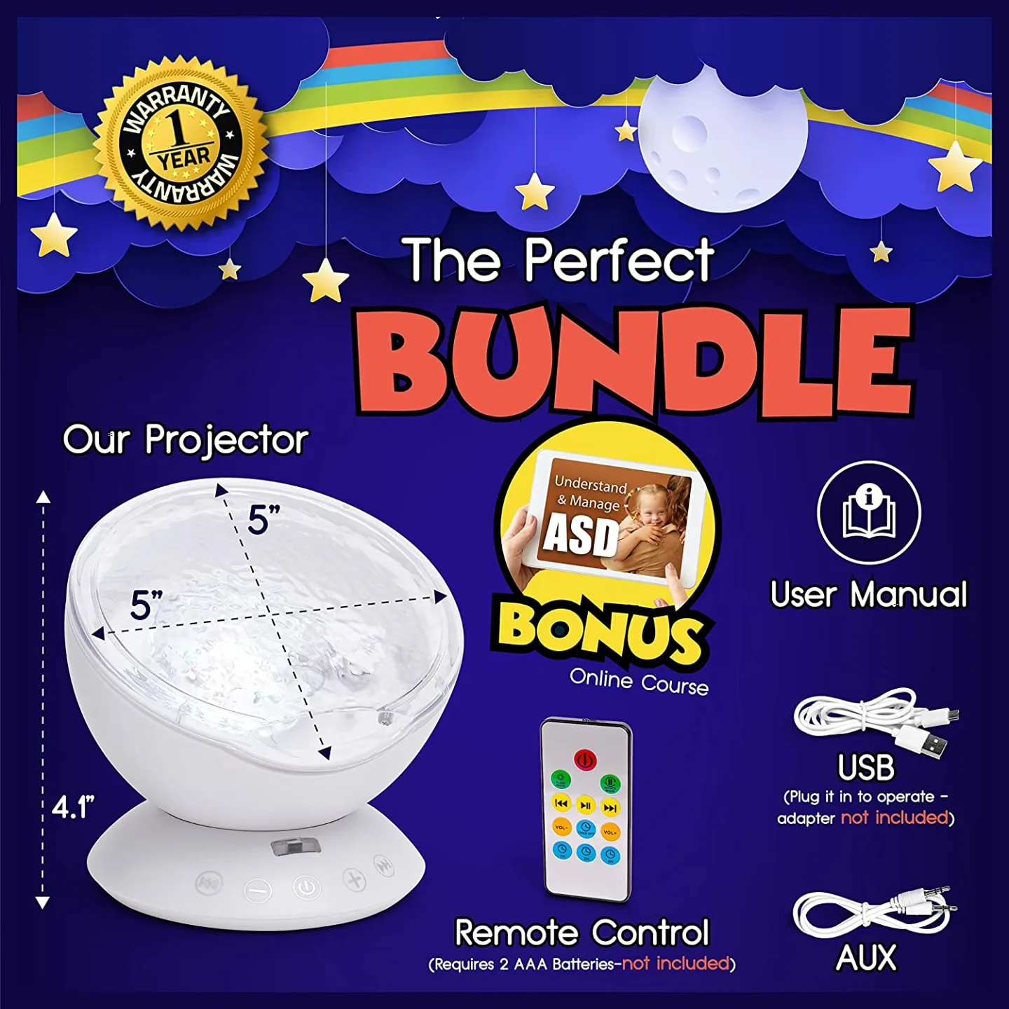 Ocean Wave Projector for Special Needs Kids