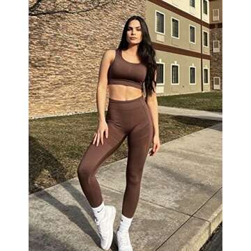 FRESOUGHT Yoga Outfits - Women's 2 Piece Gym Set - Comfortable & Stylish