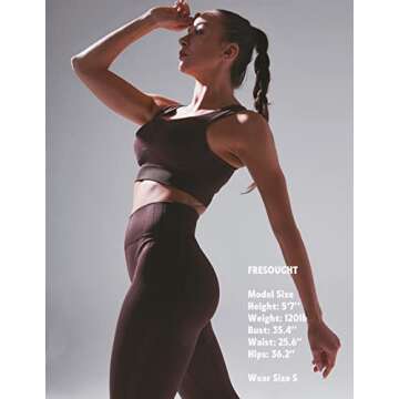 FRESOUGHT Yoga Outfits - Women's 2 Piece Gym Set - Comfortable & Stylish