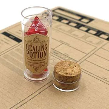 Healing Potion D4 Dice Bottle for D&D Adventures