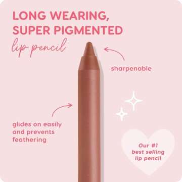 High-Pigment ColourPop Lippie Lip Pencil - Vegan, Sharpenable