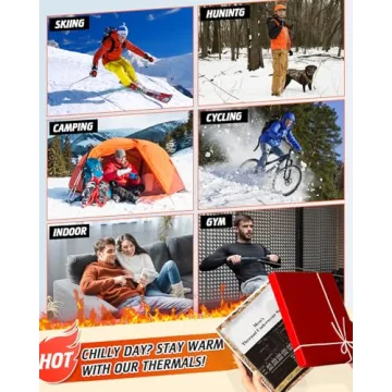 Men's Long Johns Thermal Underwear - Fleece Lined