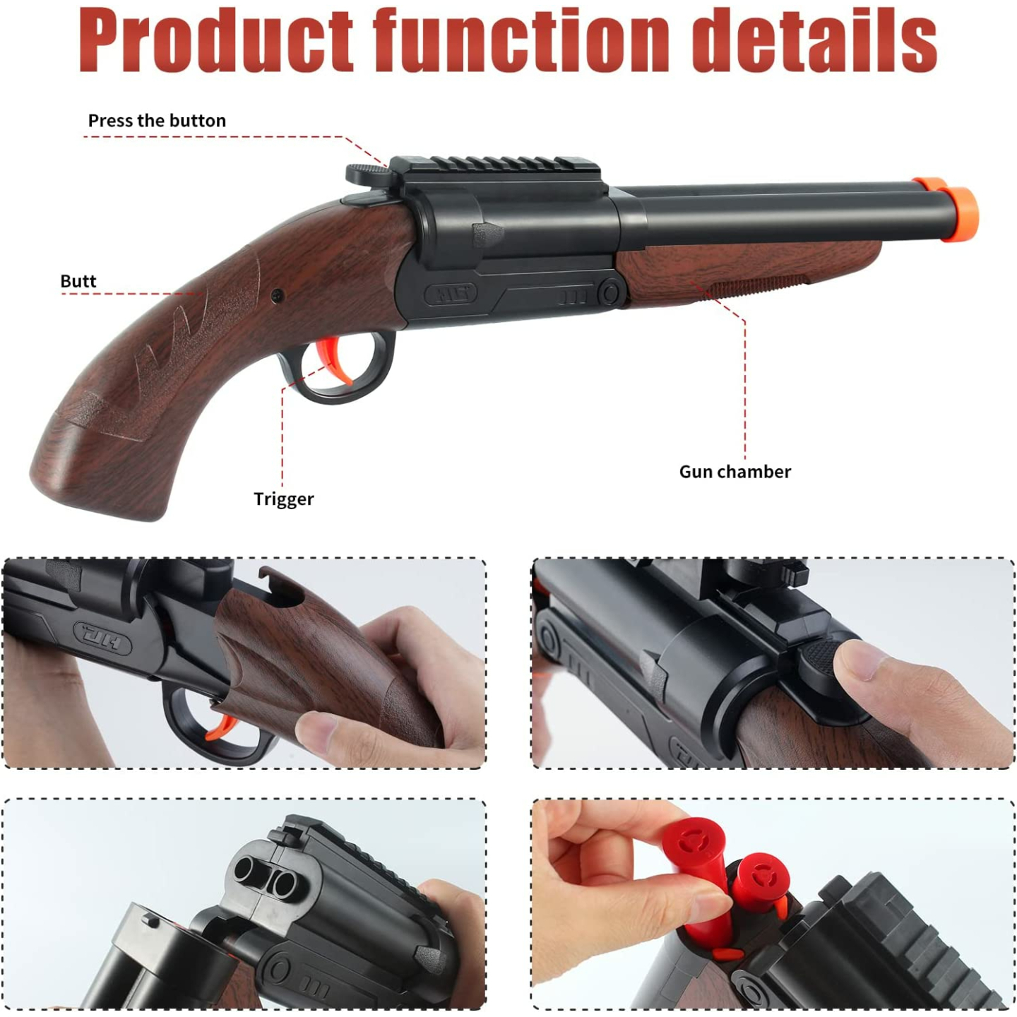 Soft Bullet Toy Gun for Boys 6+ - Educational Shooting Game