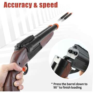 Soft Bullet Toy Gun for Boys 6+ - Educational Shooting Game