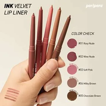 Peripera INK VELVET LIP LINER (004 MILKY BROWN)