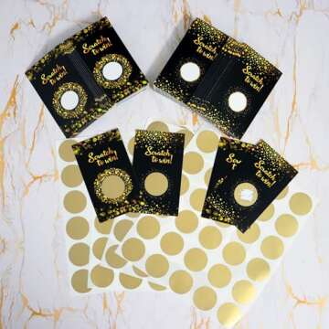 INKNOTE Scratch Cards 120 PCS for Events and Businesses