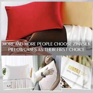 ZIMASILK Pure Mulberry Silk Pillowcase for Hair Health