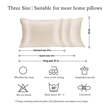 JOGJUE Mulberry Silk Pillowcases - Luxury for Your Sleep