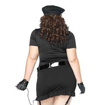 Leg Avenue 6 Pc Plus Size Cop Dress Costume for Women
