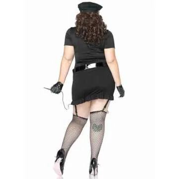 Leg Avenue 6 Pc Plus Size Cop Dress Costume for Women