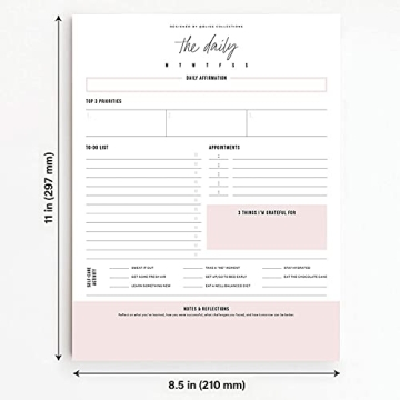 Bliss Collections Daily Planning Pad for Effective Organization
