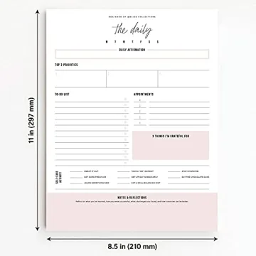 Bliss Collections Daily Planning Pad for Effective Organization