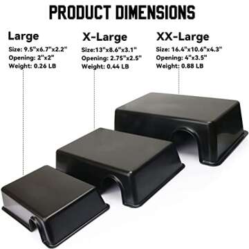 Reptile Hide, Ball Python Snake Hide Feel Secure and Safe Plastic Reptile Hide Box Accessories (X-La...