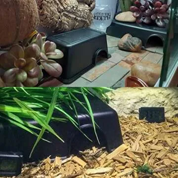 Reptile Hide, Ball Python Snake Hide Feel Secure and Safe Plastic Reptile Hide Box Accessories (X-Large)