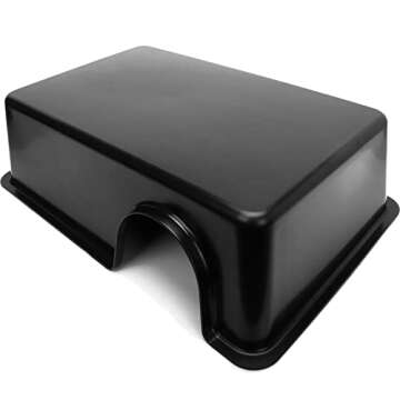 Reptile Hide, Ball Python Snake Hide Feel Secure and Safe Plastic Reptile Hide Box Accessories (X-Large)