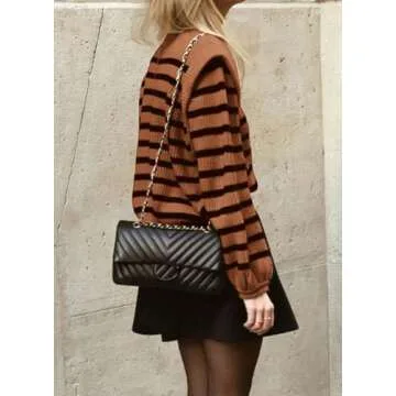 Stylish PRETTYGARDEN Lantern Sleeve Pullover Sweater