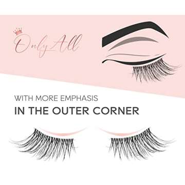 Onlyall Half Eyelashes Natural Lashes for Every Occasion