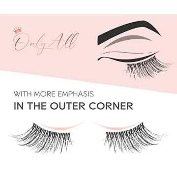 Onlyall Half Eyelashes Natural Lashes for Every Occasion