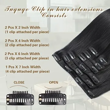 Tuquqe Clip in Hair Extensions for Effortless Glamour