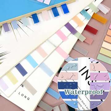 SIQUK 4200 Pieces Morandi Sticky Annotation Tabs