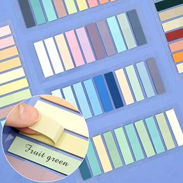 SIQUK 4200 Pieces Morandi Sticky Annotation Tabs
