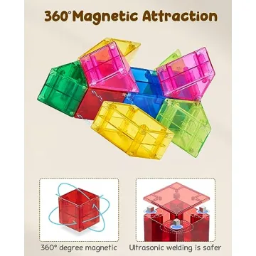 Magnetic Building Blocks for Kids 1-6 Years Old