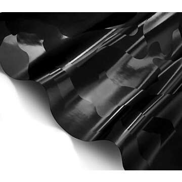 VViViD 2020 Black Stealth Camo Vinyl Car Wrap - Durable & Easy to Apply