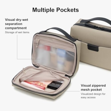 LEVEL8 Toiletry Bag - Stylish & Water Repellent Storage Solution