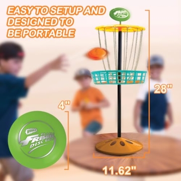 Wham-O Mini Frisbee Golf Set with 6 Discs and Target