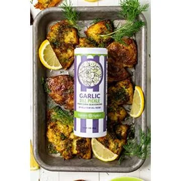 Savory Spice Garlic Dill Pickle Popcorn Seasoning - Tangy Garlic & Dill Pickle Flavored Popcorn Salt (3 oz. Shaker)