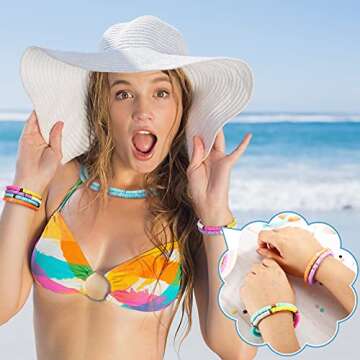 3850 Pieces Clay Beads 6 mm Bead Polymer Clay Bead Flat Round Beads Handmade Disk Flat Bead for Necklace Jewelry Bracelet Earring Pendant (Bright Colors,Popular Style)