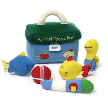 GUND Baby Play Soft Collection, My First Tackle Box 5-Piece Plush Playset with Rattle, Squeaker and ...