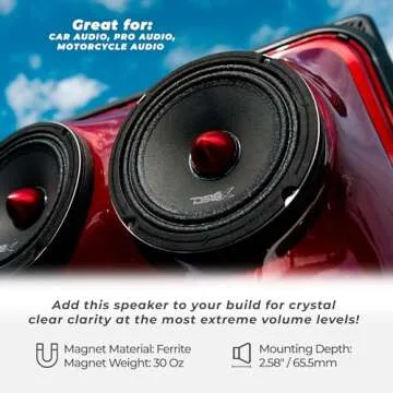 Ds18 PRO-X6.4BM 6½" Bullet Mid-Range Speaker, 500W Power