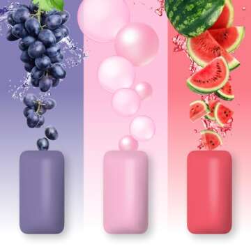 PUR Jumbo Gum | Aspartame Free Chewing Gum | 100% Xylitol | Natural Bubblegum, Grape, Watermelon Fla...