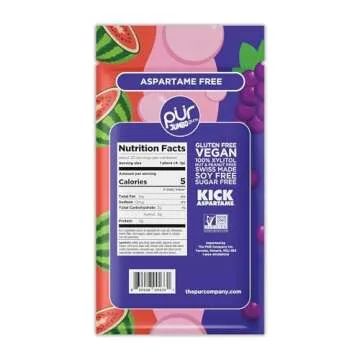 PUR Jumbo Gum - Aspartame Free Fruity Chewing Delight