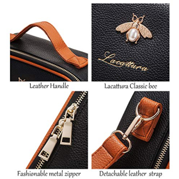 LACATTURA Makeup Bag: Stylish Travel Cosmetic Organizer