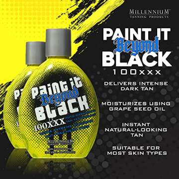 Millennium Tanning Paint it Beyond Black 100 XXX, 13.5 Oz - Ultimate Tan Enhancer